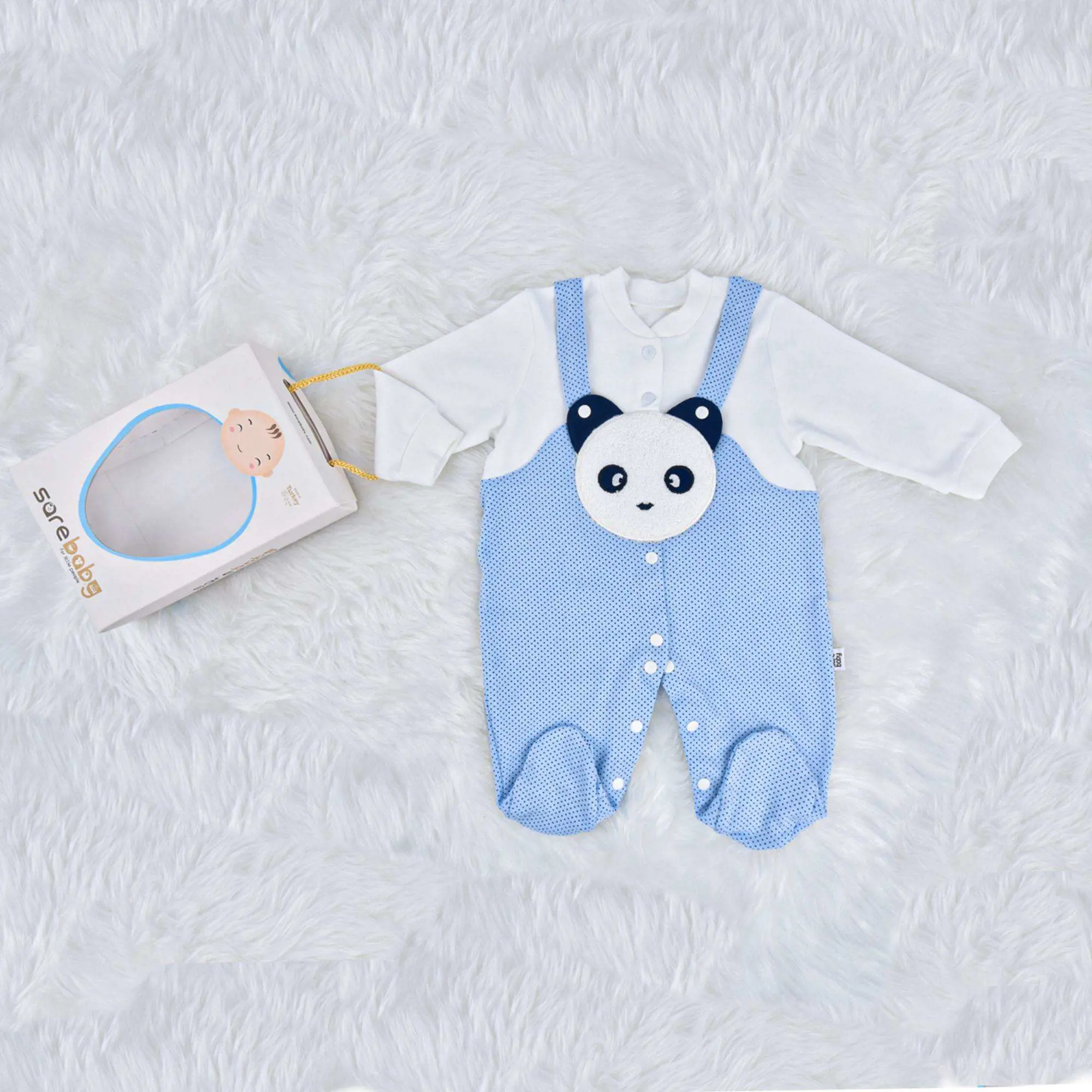 Sarebaby Cute Lovely Serial Baby Rompers Blue