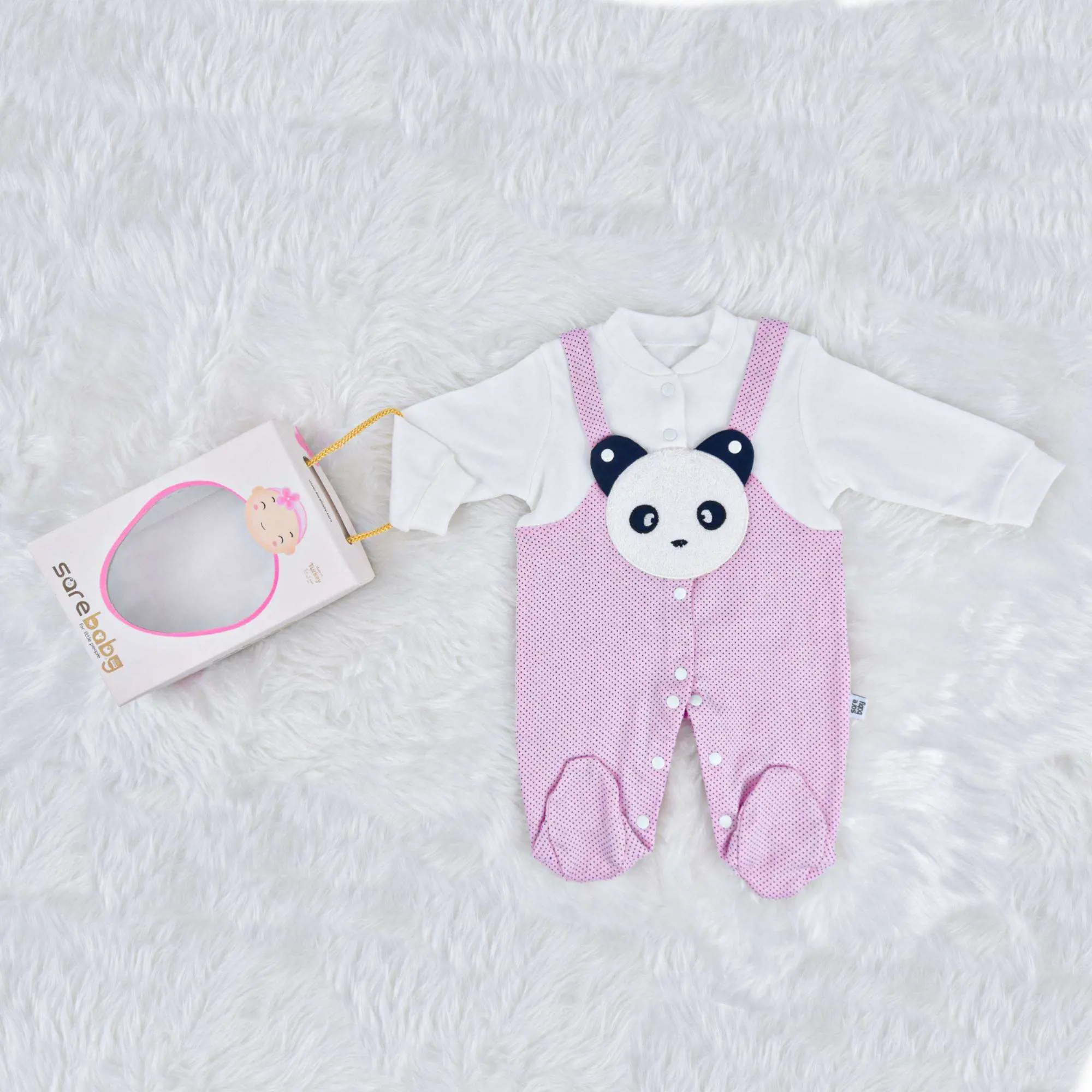 Sarebaby Cute Lovely Serial Baby Rompers Pink