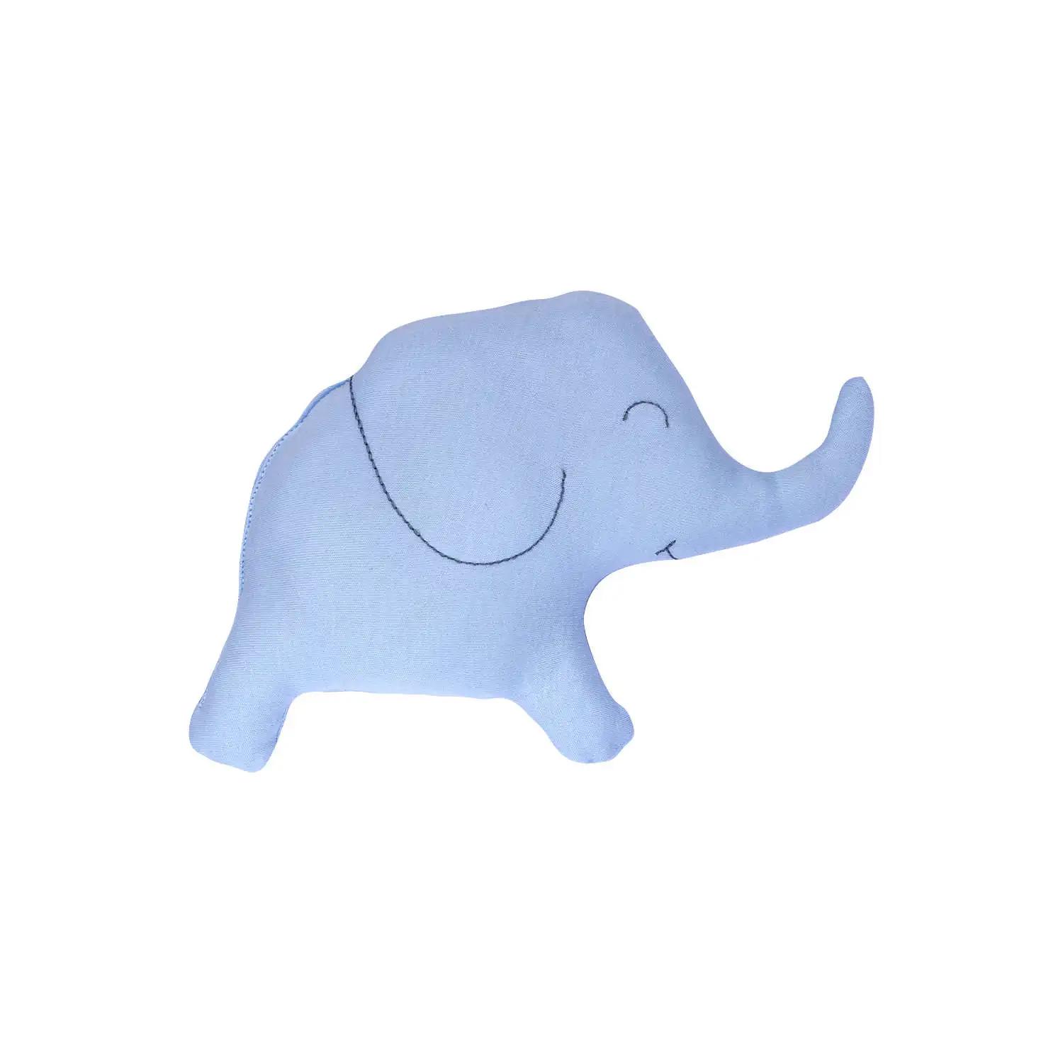 Sarebaby %100 Natural Cotton Cute Blue Elephant Serial Coming Home 10 Pieces Set With Toy Gift